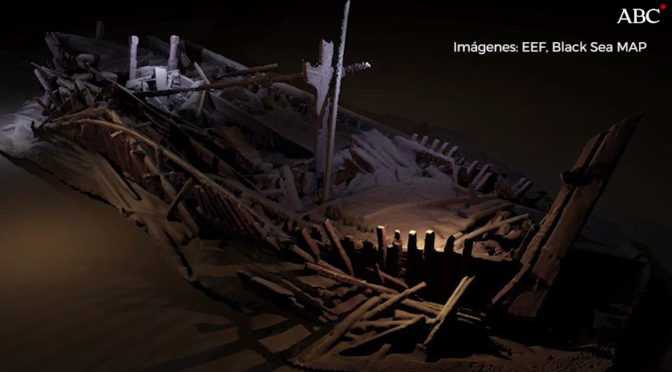 Descubren el barco hundido más antiguo del mundo en el fondo del Mar Negro
